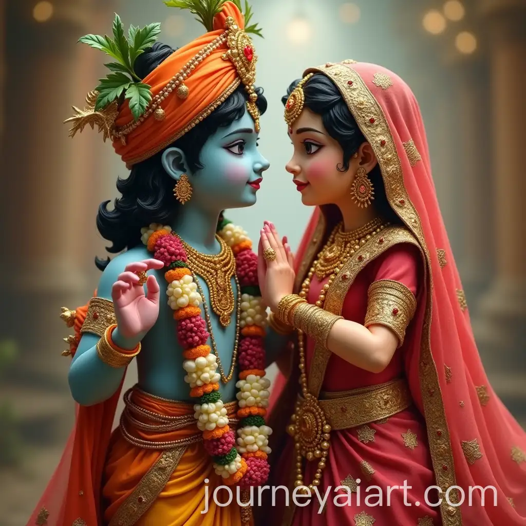 Cute-Illustration-of-Lord-Krishna-and-Radha-Rani-in-a-Serene-Setting