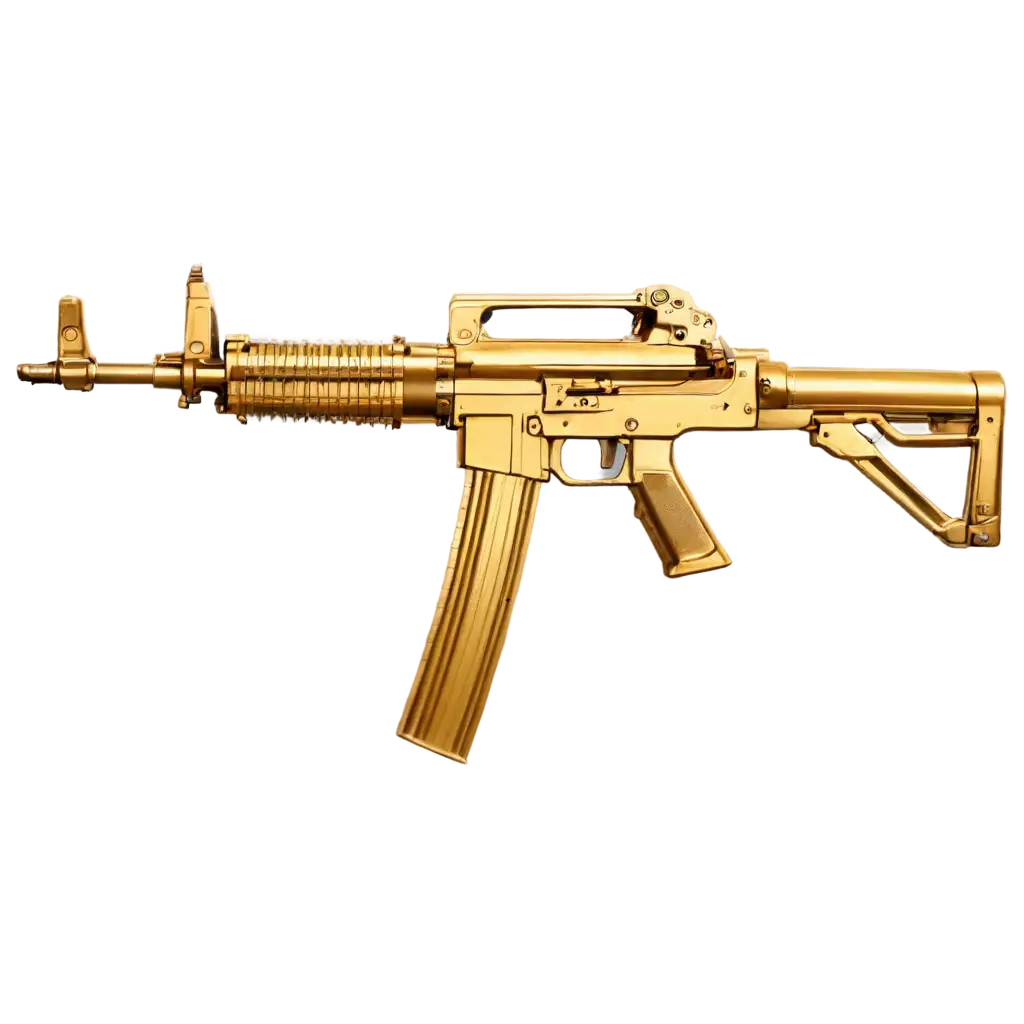 Golden machine gun