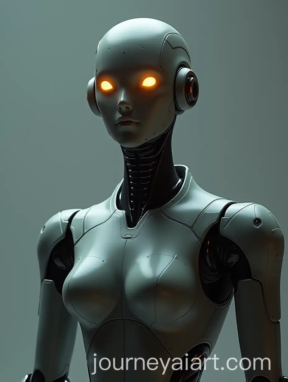 Futuristic-Android-Model-Stanley-in-HighTech-Uniform