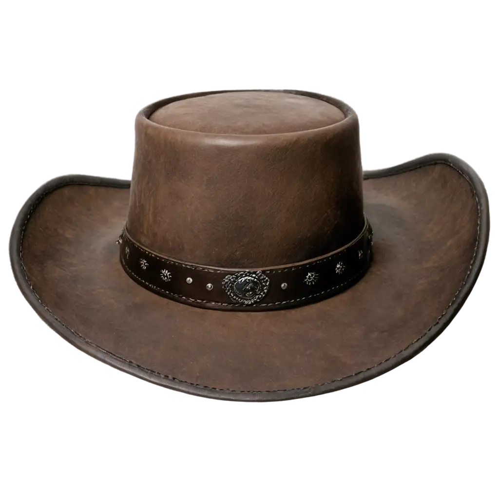 HighQuality-PNG-of-a-Leather-Cowboy-Hat-in-Old-West-Style