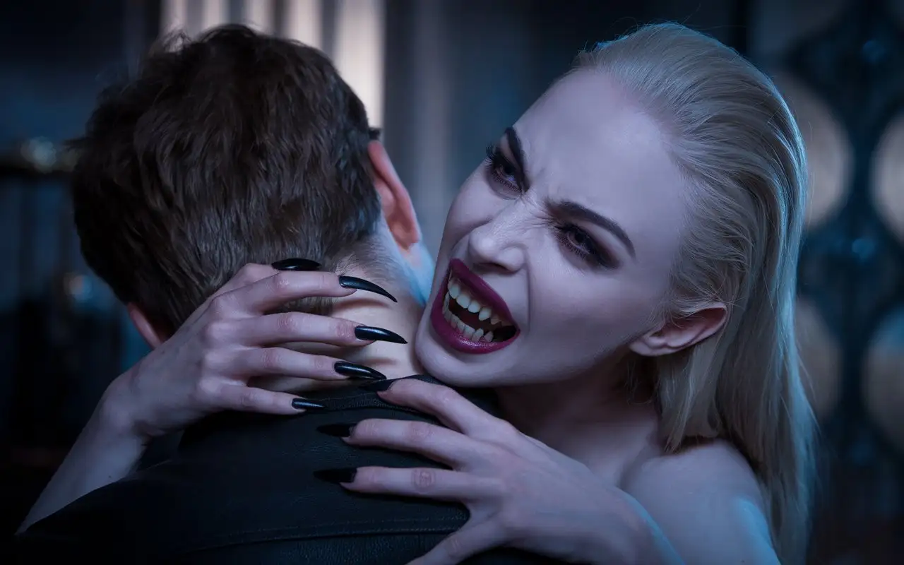 Vampire-Woman-Attacking-a-Man-in-Dark-Atmospheric-Setting