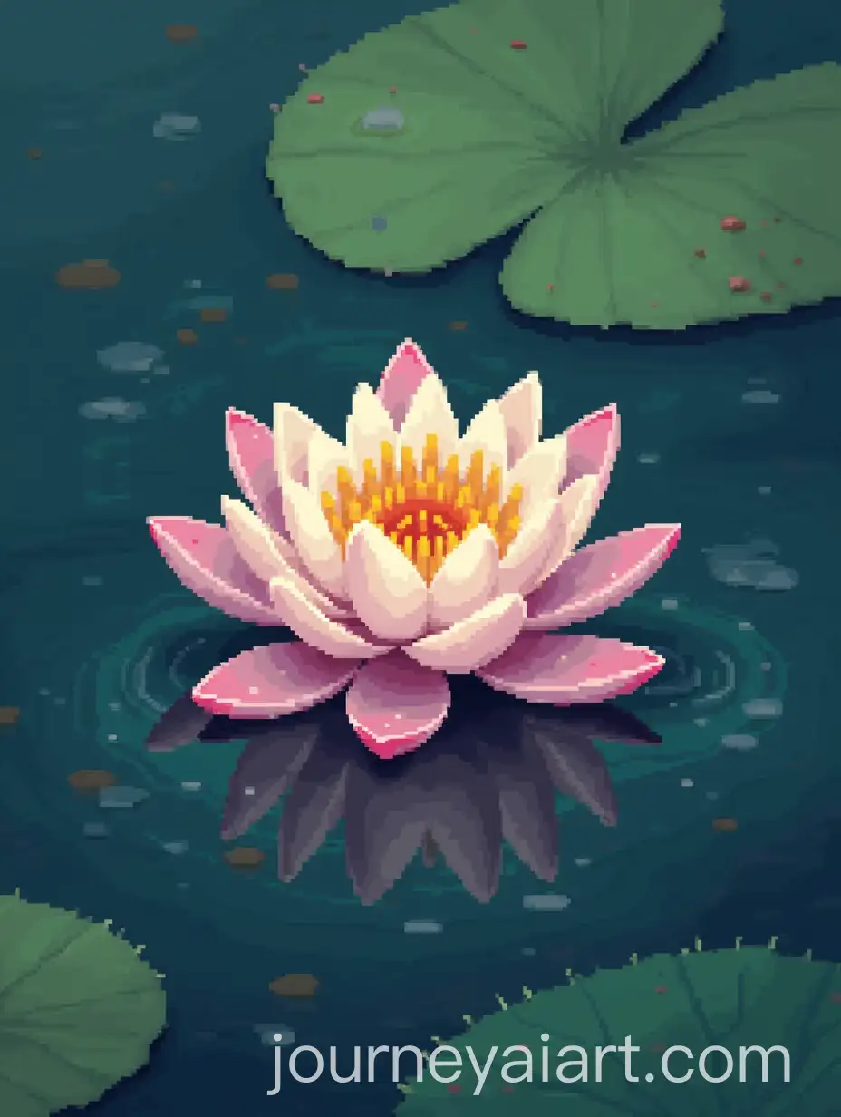 Psychological-Consultation-on-a-Water-Lily-in-Pixel-Art
