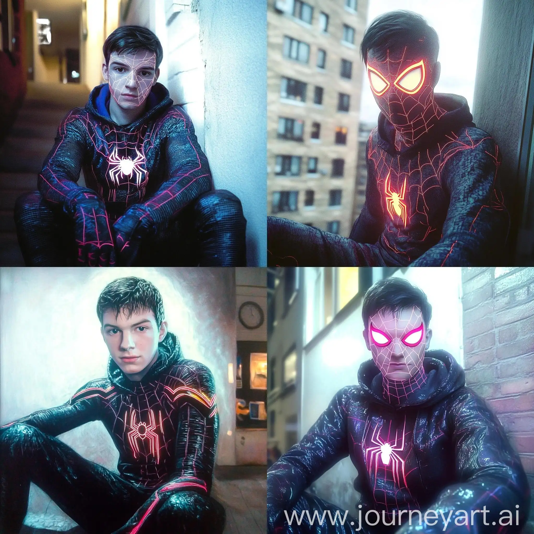 SpiderMan-Neon-Suit-HyperRealistic-Urban-Setting-Portrait