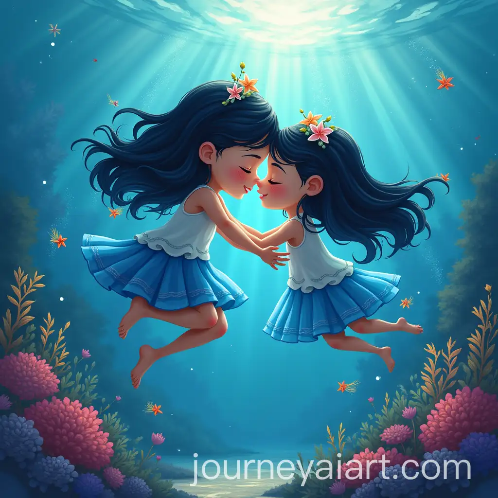 Mother-and-Child-Bonding-in-a-Vibrant-Underwater-World