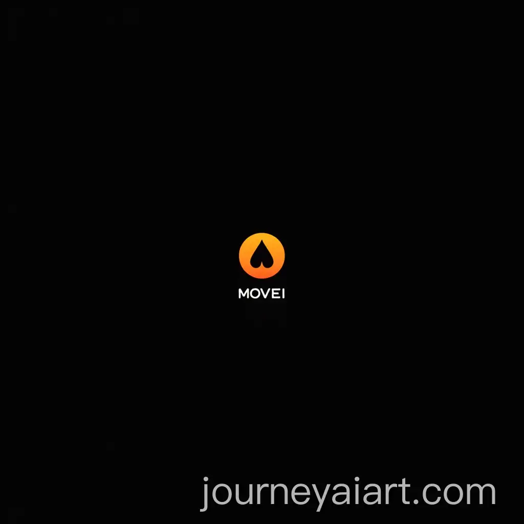 Minimalist-Logo-Design-with-Vibrant-Orange-Emblem-on-Black-Background