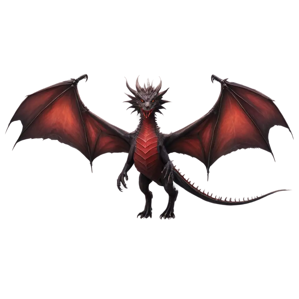 RealisticPNG-Image-Optimization-Dark-Red-Dragon-PNG-Image-Aggressive-and-BattleWorn-Inspired-by-House-of-the-Dragon