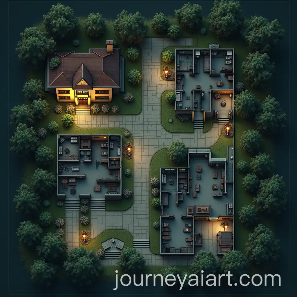 HorrorThemed-Hide-and-Seek-Game-Map-Design-with-Interconnected-Areas