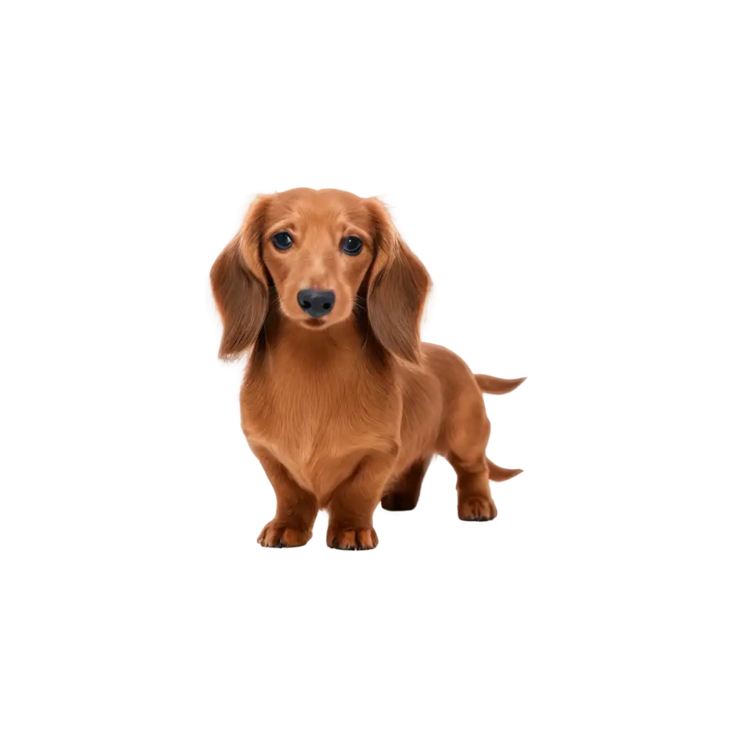 Shaded-Red-Longhaired-Female-Dachshund-PNG-for-Dog-Kennel-Logo-HighQuality-Transparent-Image