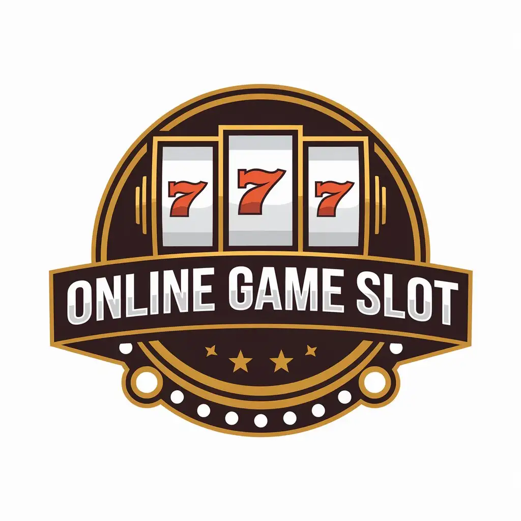 LOGO Design For Online Game Slot Modern Slot Machine Icon with Technological Flair