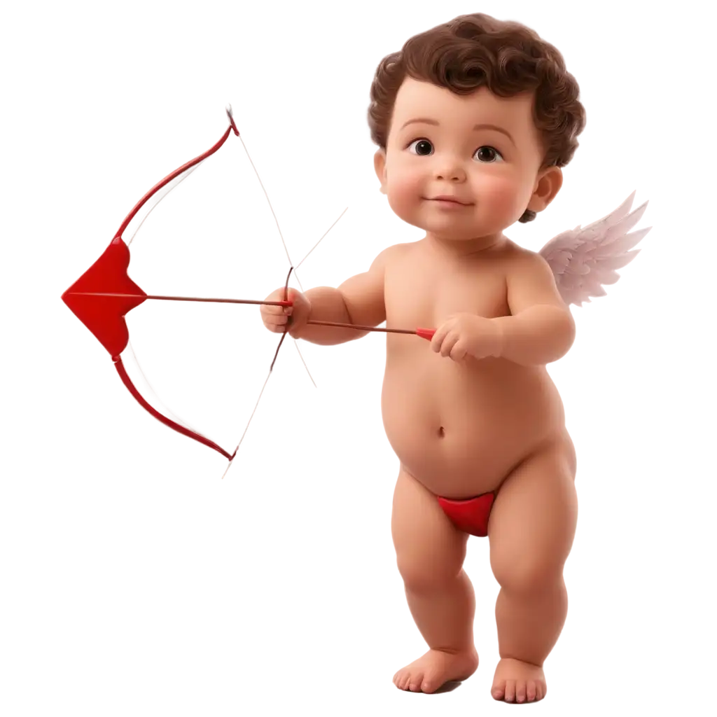 Baby-Cupid-Standing-Pose-PNG-with-Bow-and-Arrow-for-Creative-Projects