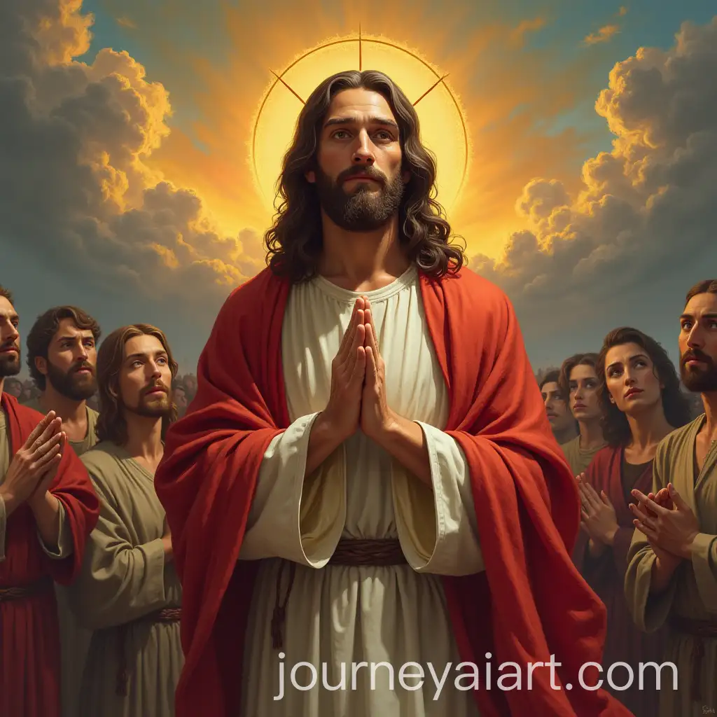 Jesus-Praying-in-a-Tranquil-Setting