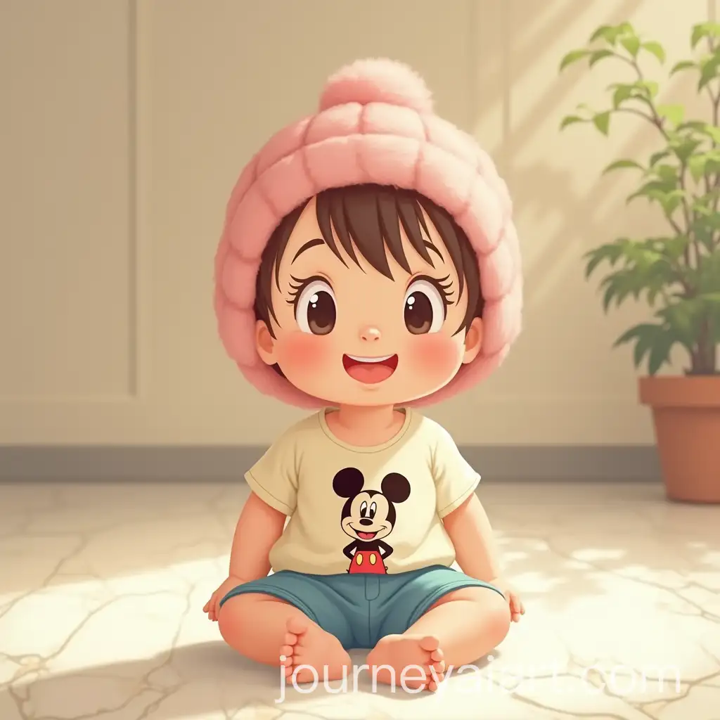 Whimsical-Portrait-of-a-Joyful-Child-in-a-Soft-Pastel-Palette