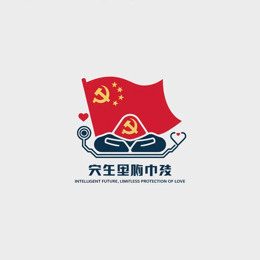 LOGO-Design-For-Intelligent-Future-Chinese-Communist-Party-Flag-Protective-Elements