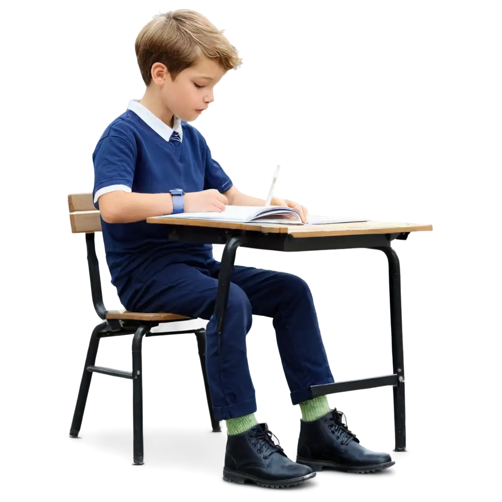 PNG-Image-of-a-Focused-Young-Boy-Working-on-Homework-in-a-Classroom-Setting