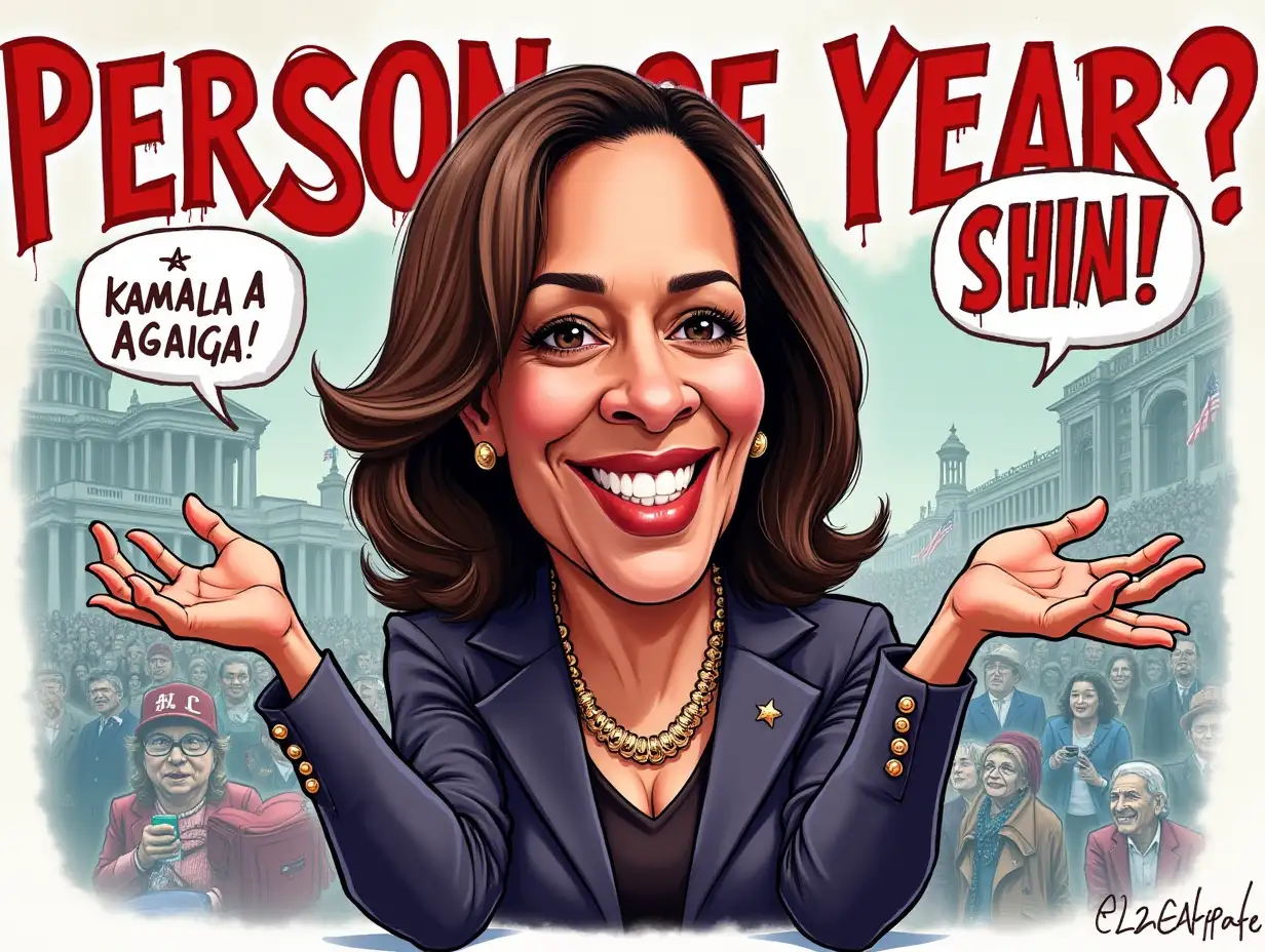 Kamala-Harris-Political-Cartoon-with-Person-of-the-Year-Headline