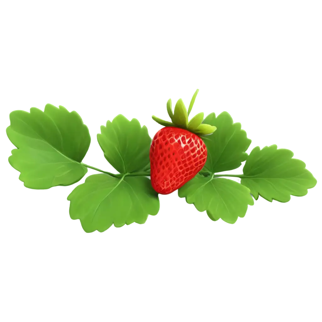 3D strawberry