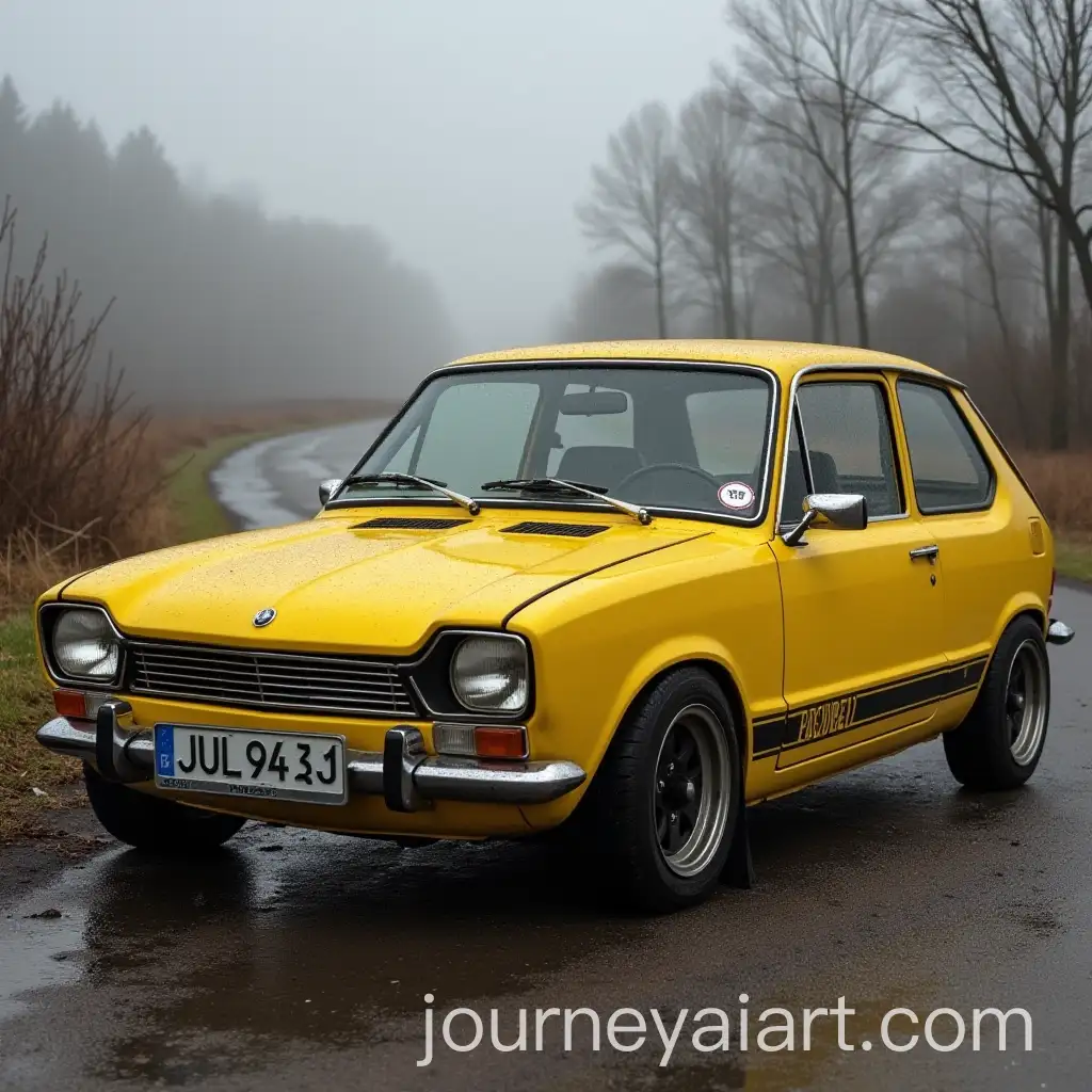 AI-Image-Prompt-ExpansionYellow-Lada-Granta-Sport-in-Urban-Setting