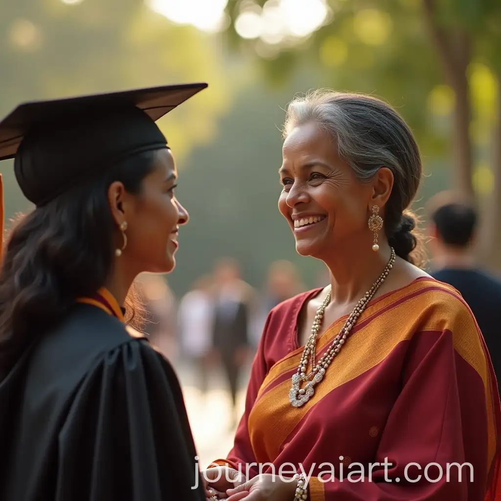 AI-Image-Prompt-ExpansionSri-Lankan-Mother-Watching-Daughter-Graduate-in-Traditional-Kandyan-Saree
