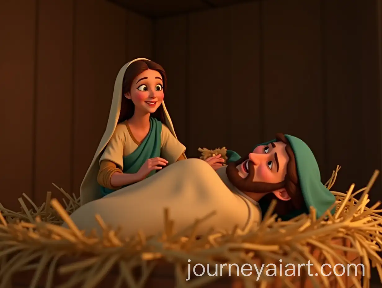 Mary-Giving-Birth-to-Jesus-and-Placing-Him-in-the-Manger