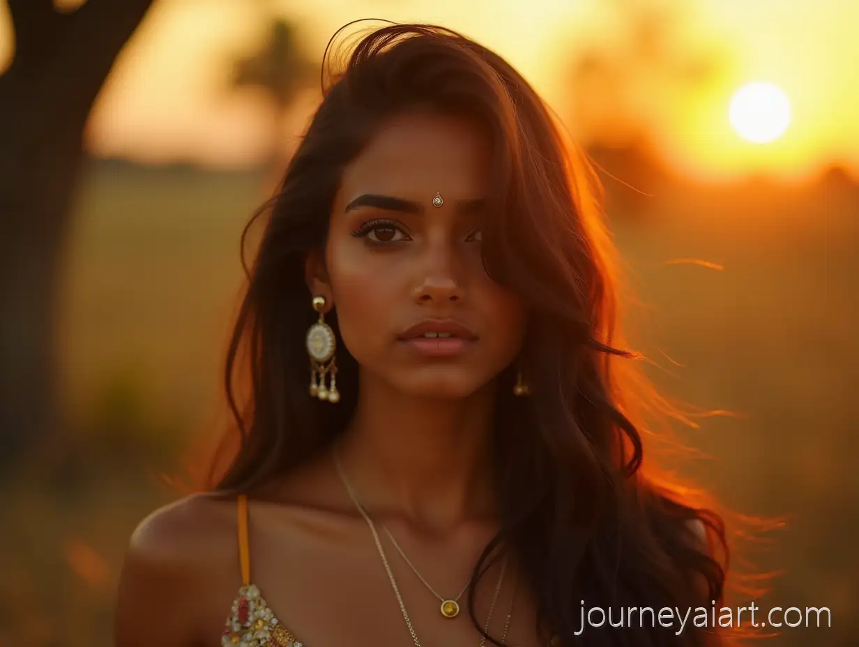 Indian-Girl-Portrait-with-Golden-HourIndian-girl-sunset-portrait-Lighting-and-Jewelry