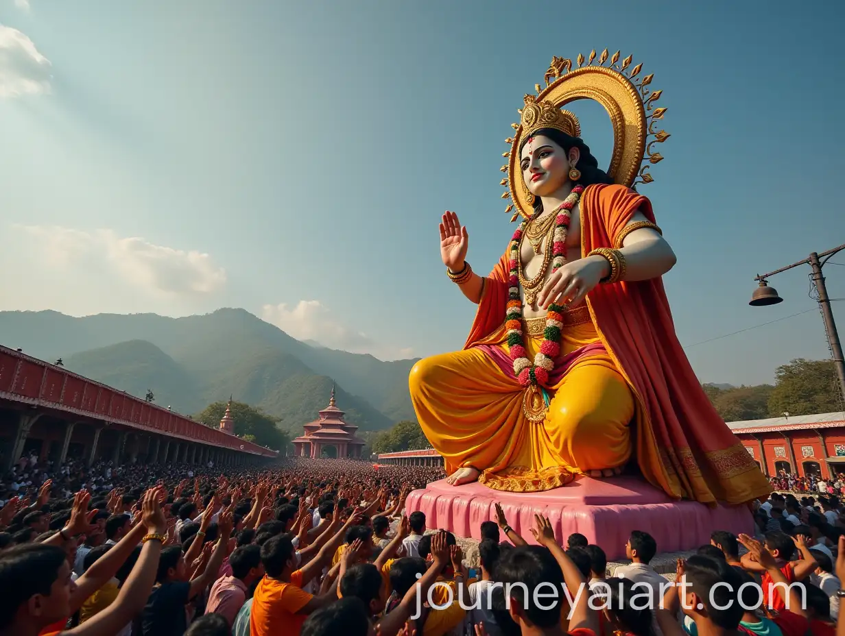 People-Worshiping-the-Majestic-Statue-of-Shree-Krishna