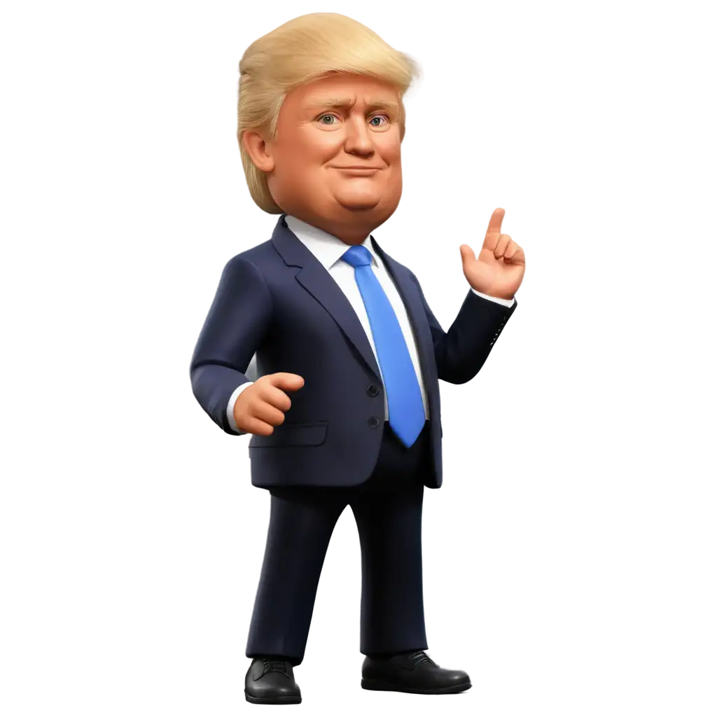 3D-PNG-Image-of-Donald-Trump-HighQuality-Rendering-for-Online-Portraits