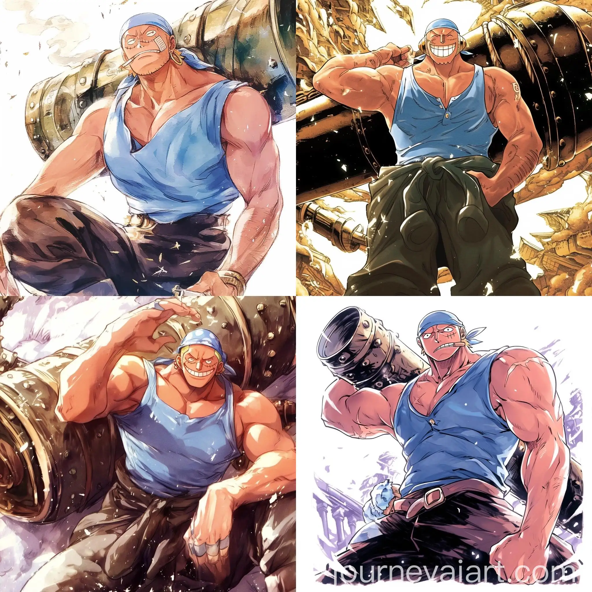 Watercolor-Manga-Character-from-One-Piece-Series