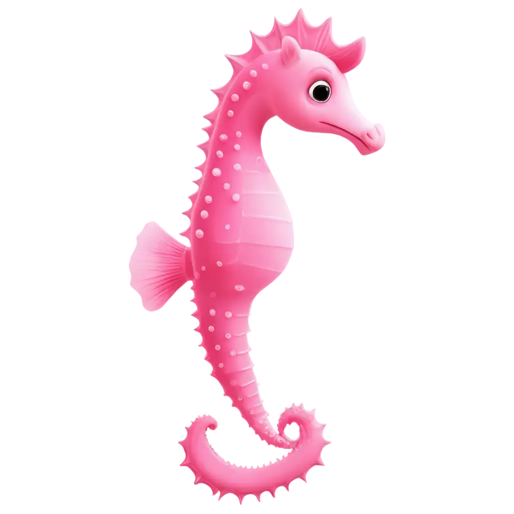 Pixar-Pink-Seahorse-PNG-Image-Perfect-for-Transparent-Backgrounds-and-HighQuality-Visuals