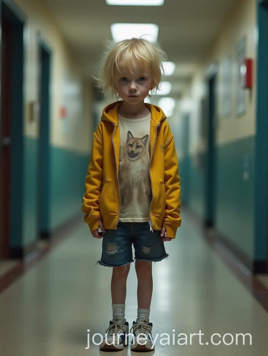 Shy-and-Scruffy-10YearOld-Scottish-Boy-in-School-Corridor
