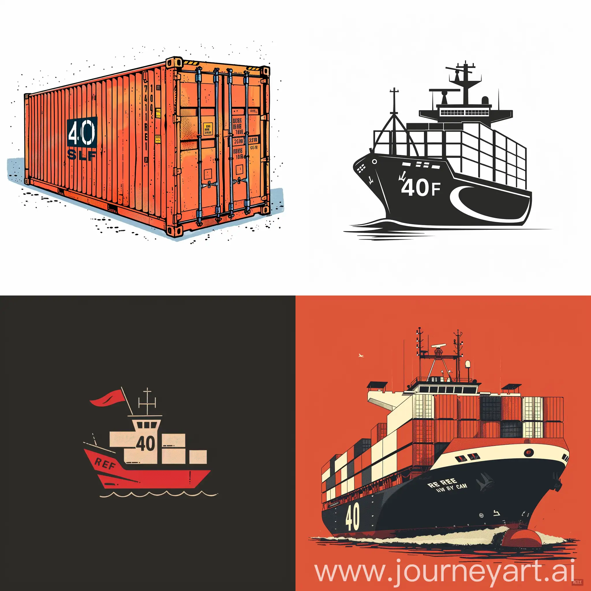 Minimalist-Cargo-Ship-Logo-with-40REF-Office-Name