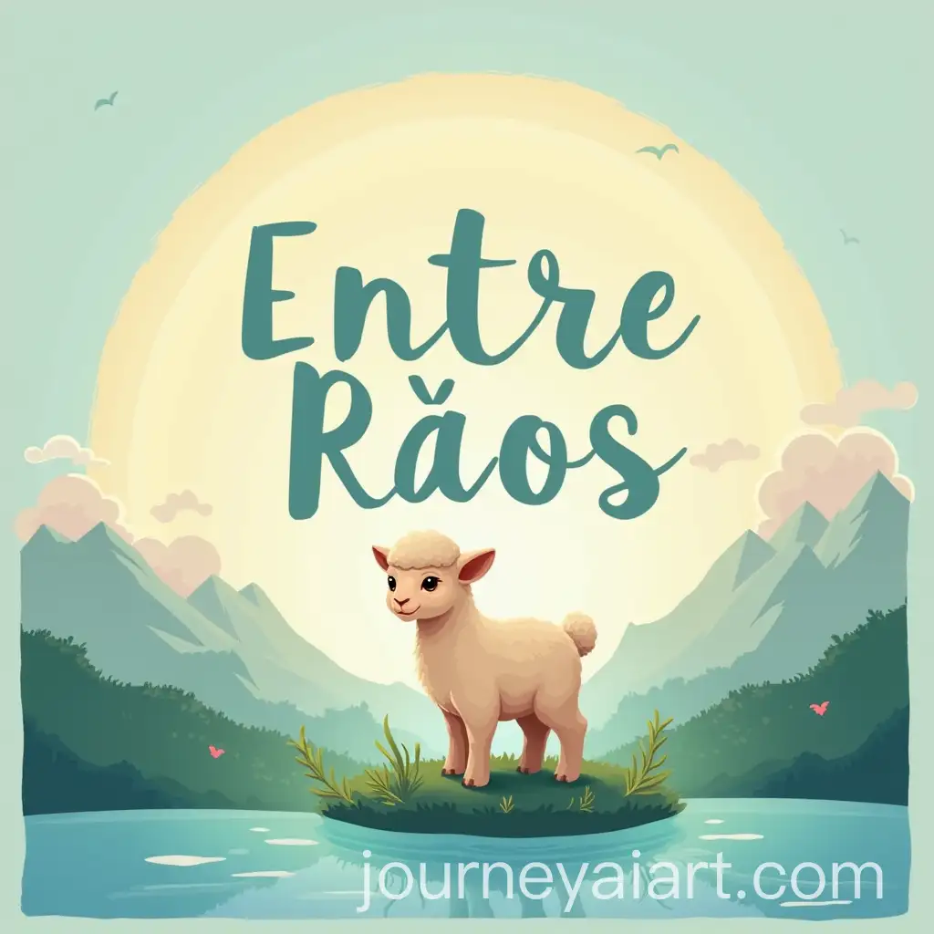 Youthful-YouTube-Channel-Banner-Design-with-Lamb-Cross-Music-Sky-and-Water-Themes
