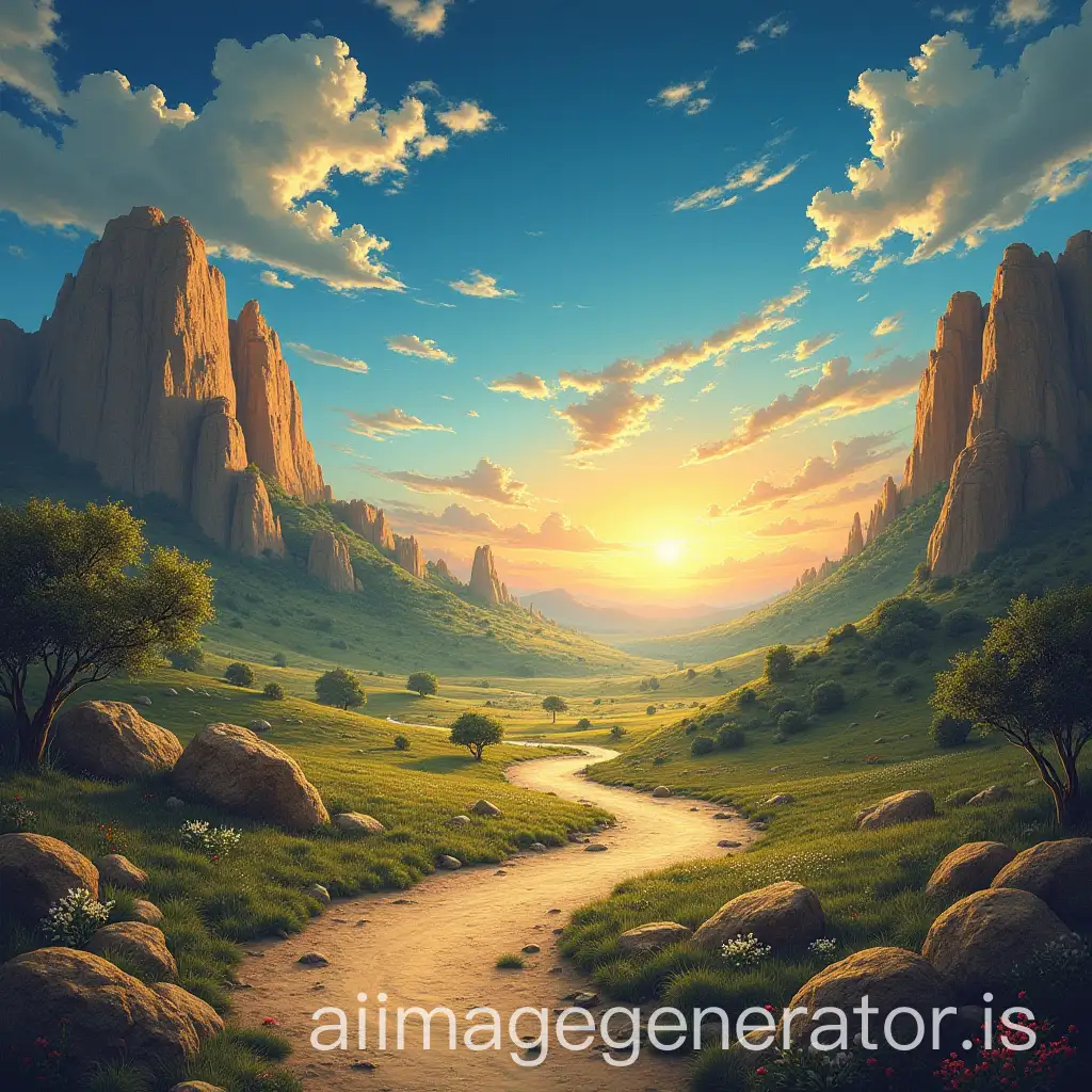 Educational-Illustration-of-EarthsAI-Image-Prompt-Expansion-Climate-Landscapes-and-Ancient-Civilizations