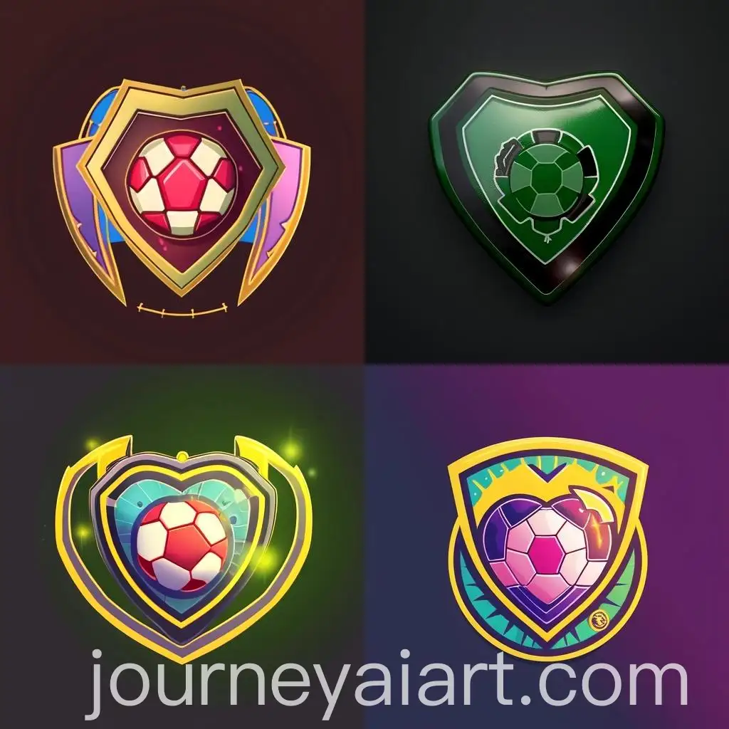 Football-Badge-with-Heart-Design
