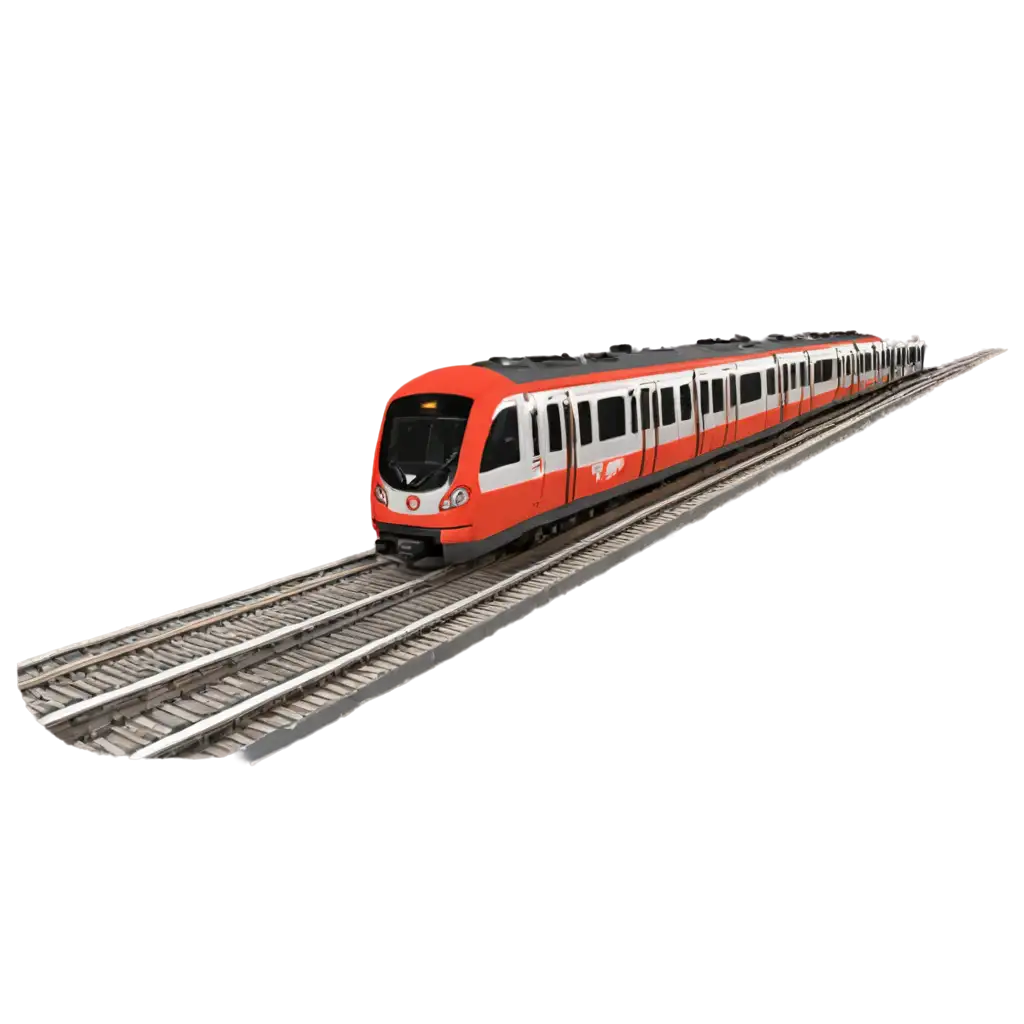 Metro-in-Track-PNG-Image-HighQuality-Digital-Asset-for-Urban-Design-and-Transportation-Themes