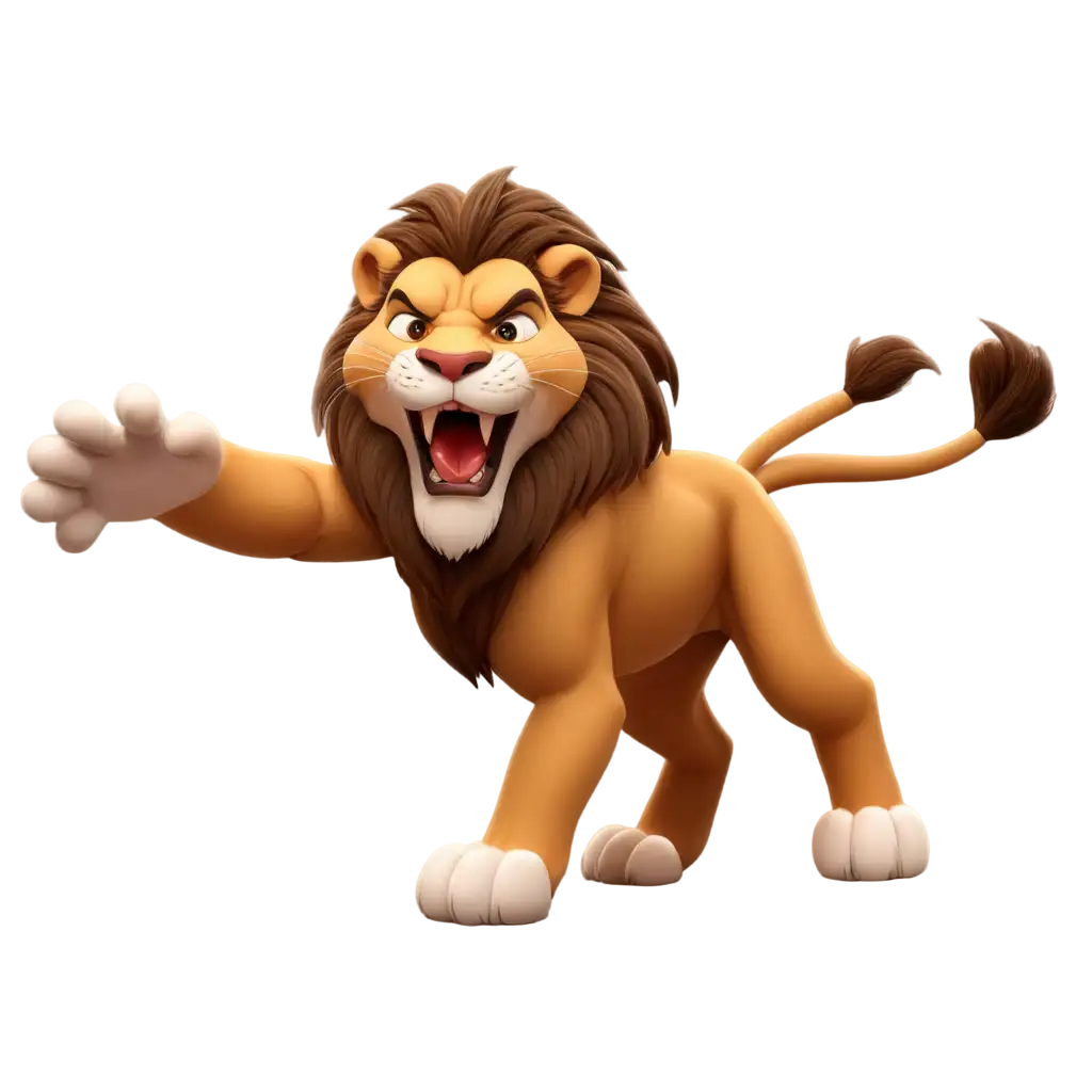 Roaring-Cartoon-Lion-PNG-A-Vibrant-and-Versatile-Graphic-Asset