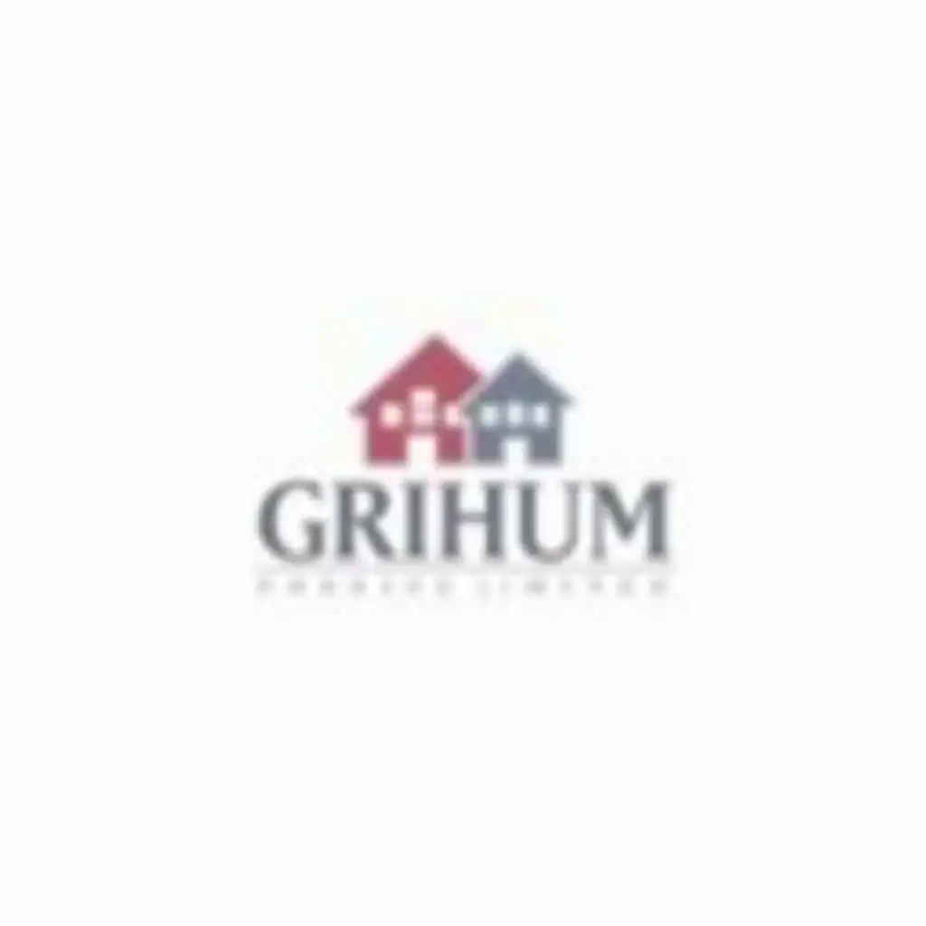 Modern-Red-Blue-and-Grey-Corporate-Logo-Design-for-Grihum-Housing-Finance-Limited