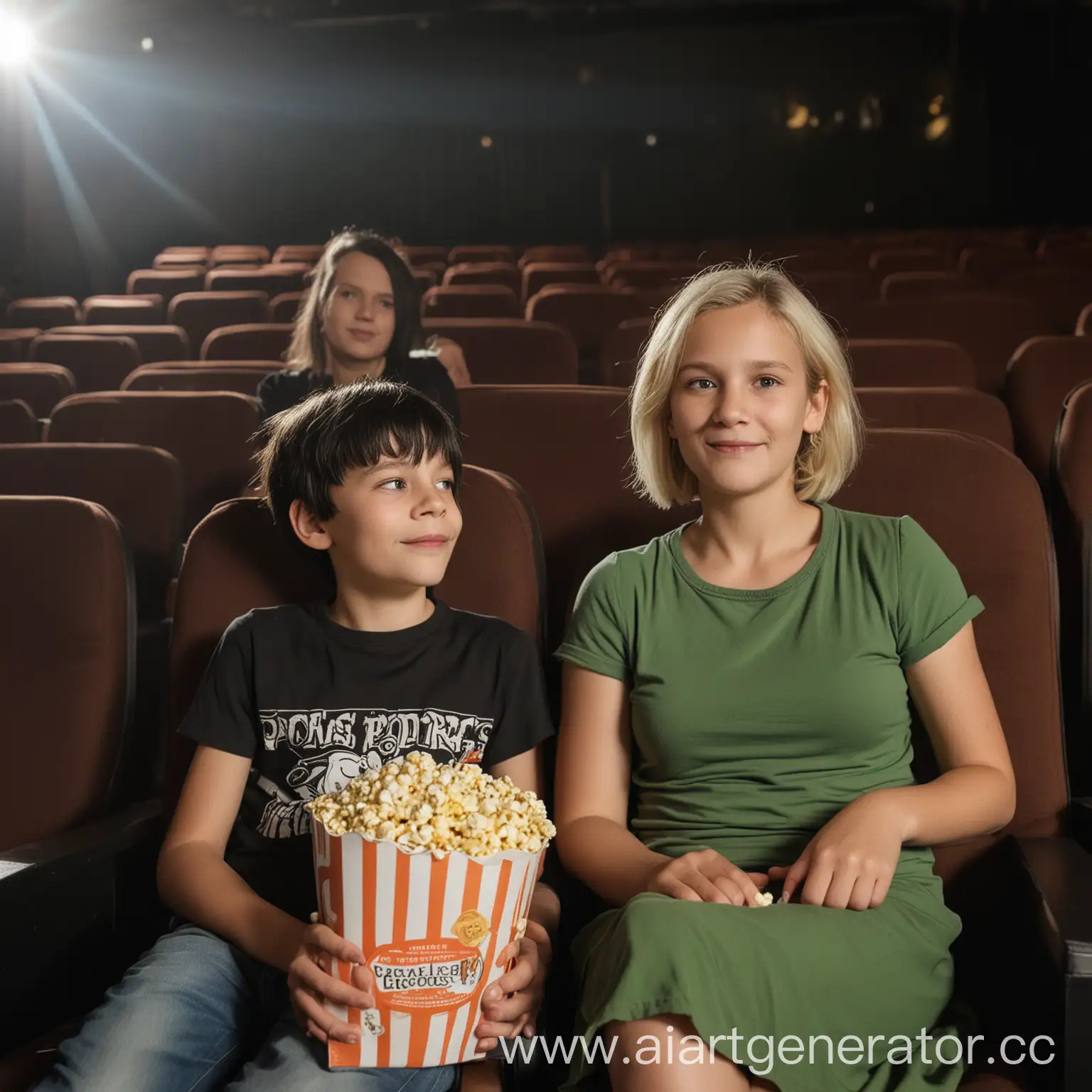 Mother-and-Son-Enjoying-Movie-Theater-Experience