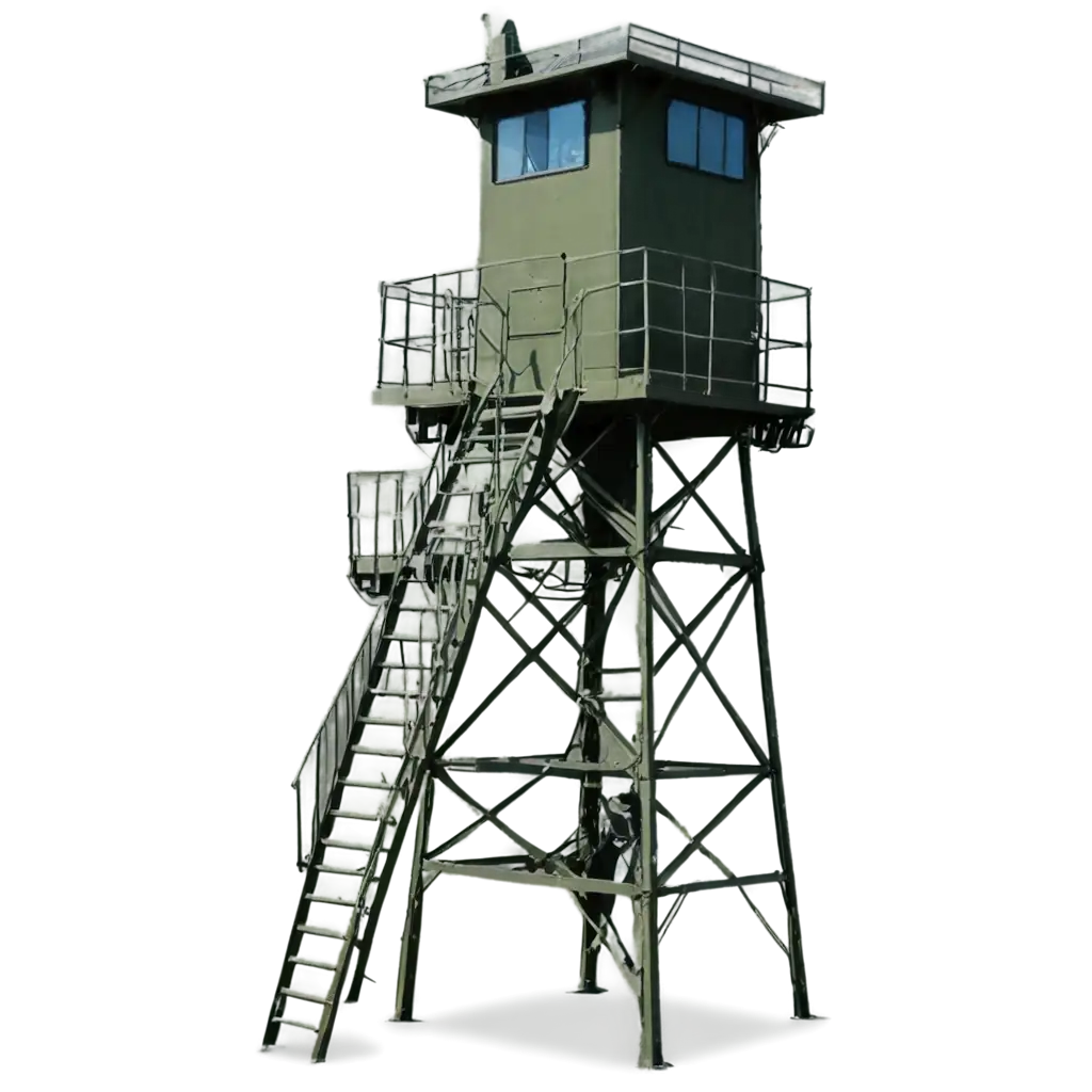 Military-Watchtower-PNG-Image-HighQuality-Transparent-Image-for-Design-Digital-Use