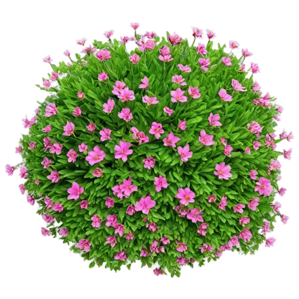 Top-View-Bush-of-Flowers-PNG-Image-Captivating-Floral-Arrangement