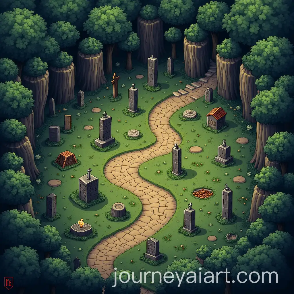 Graveyard-Battlemap-with-Crypts-and-Moonlit-Sky