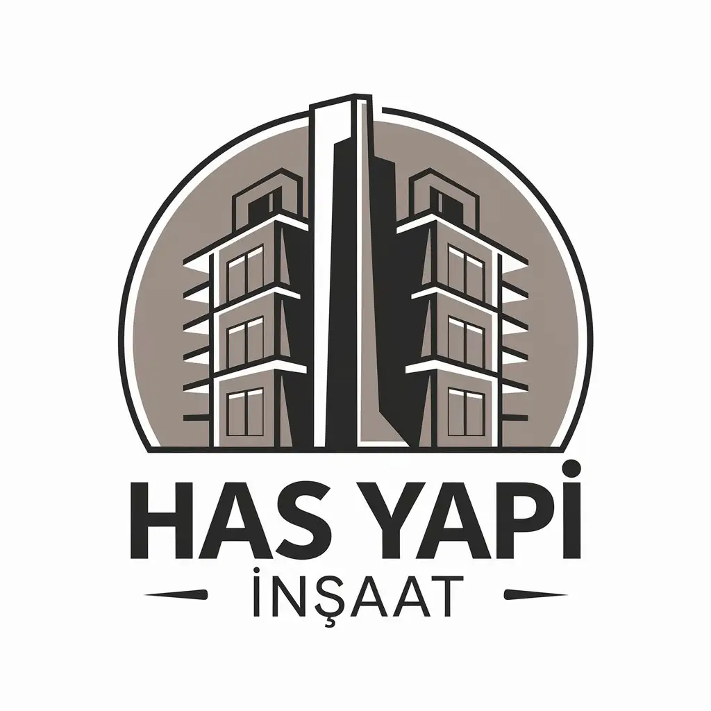 LOGO Design for Has Yap naat Vector Style with Apartment Symbol and Modern Theme