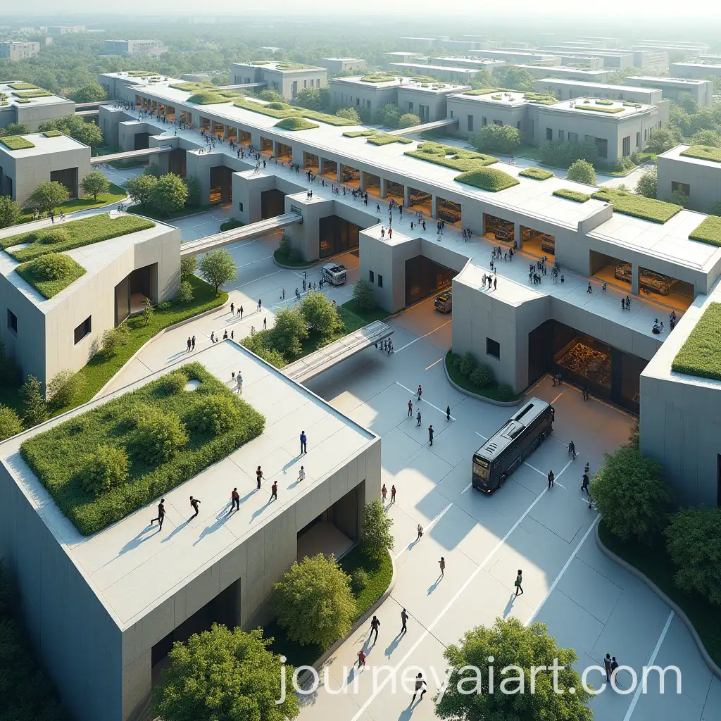 Futuristic-Electric-Bus-Terminal-Integrated-with-MultiLevel-Shopping-Mall