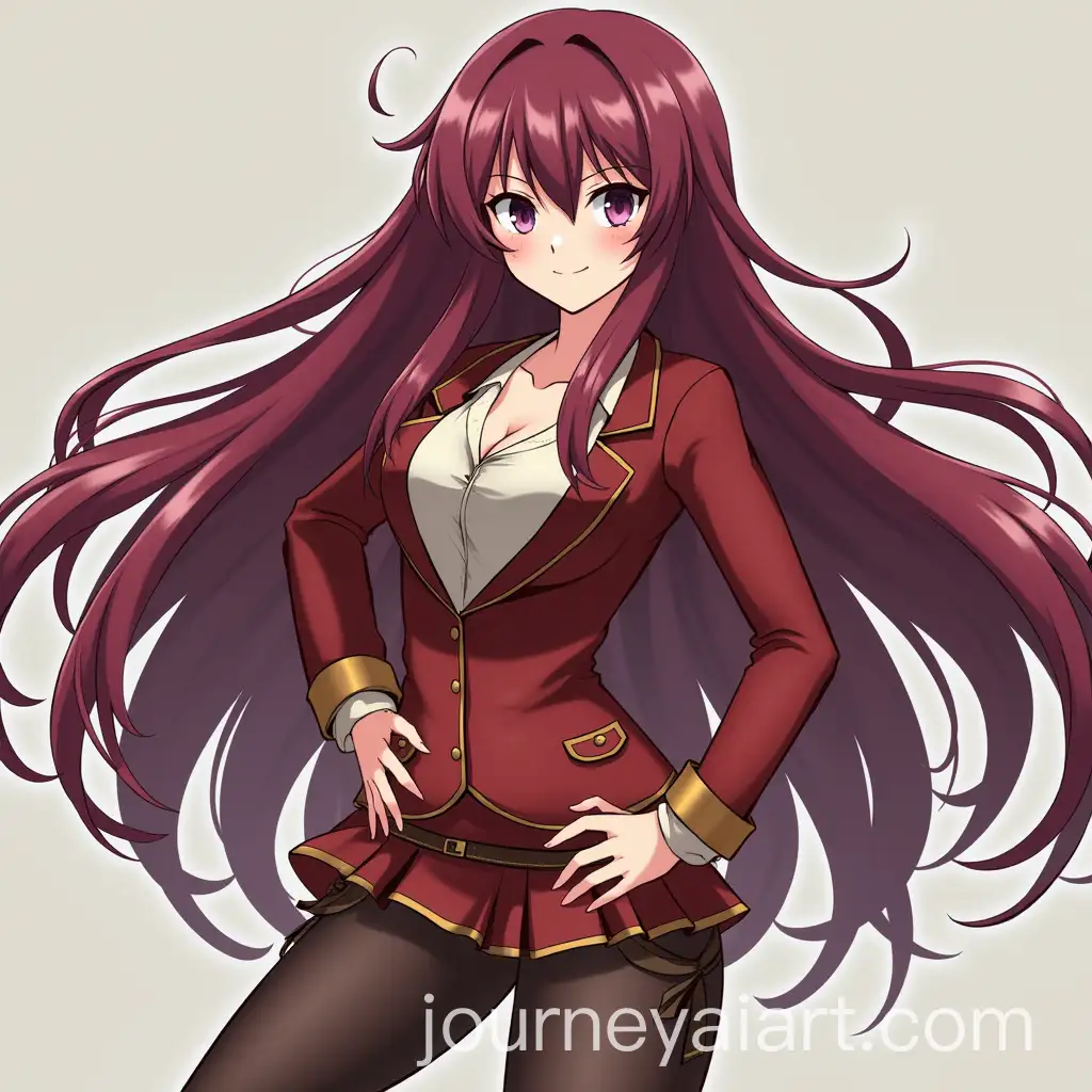 Anime-Woman-with-Long-Burgundy-Hair-in-Attack-on-Titan-Scout-Uniform