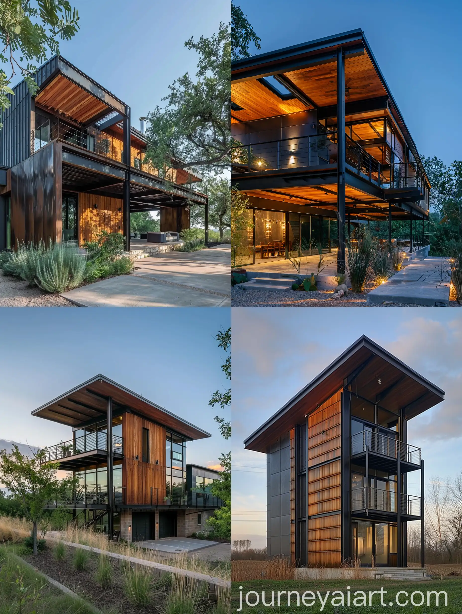 Modern-Rural-House-Design-with-Steel-and-Wood-Materials