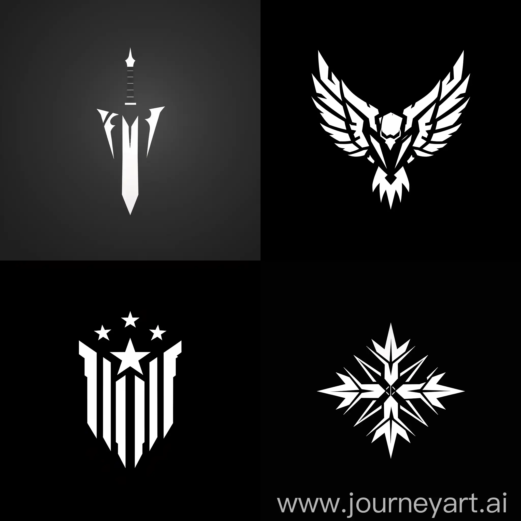 Simple-Political-War-Game-Logo-on-Black-Background