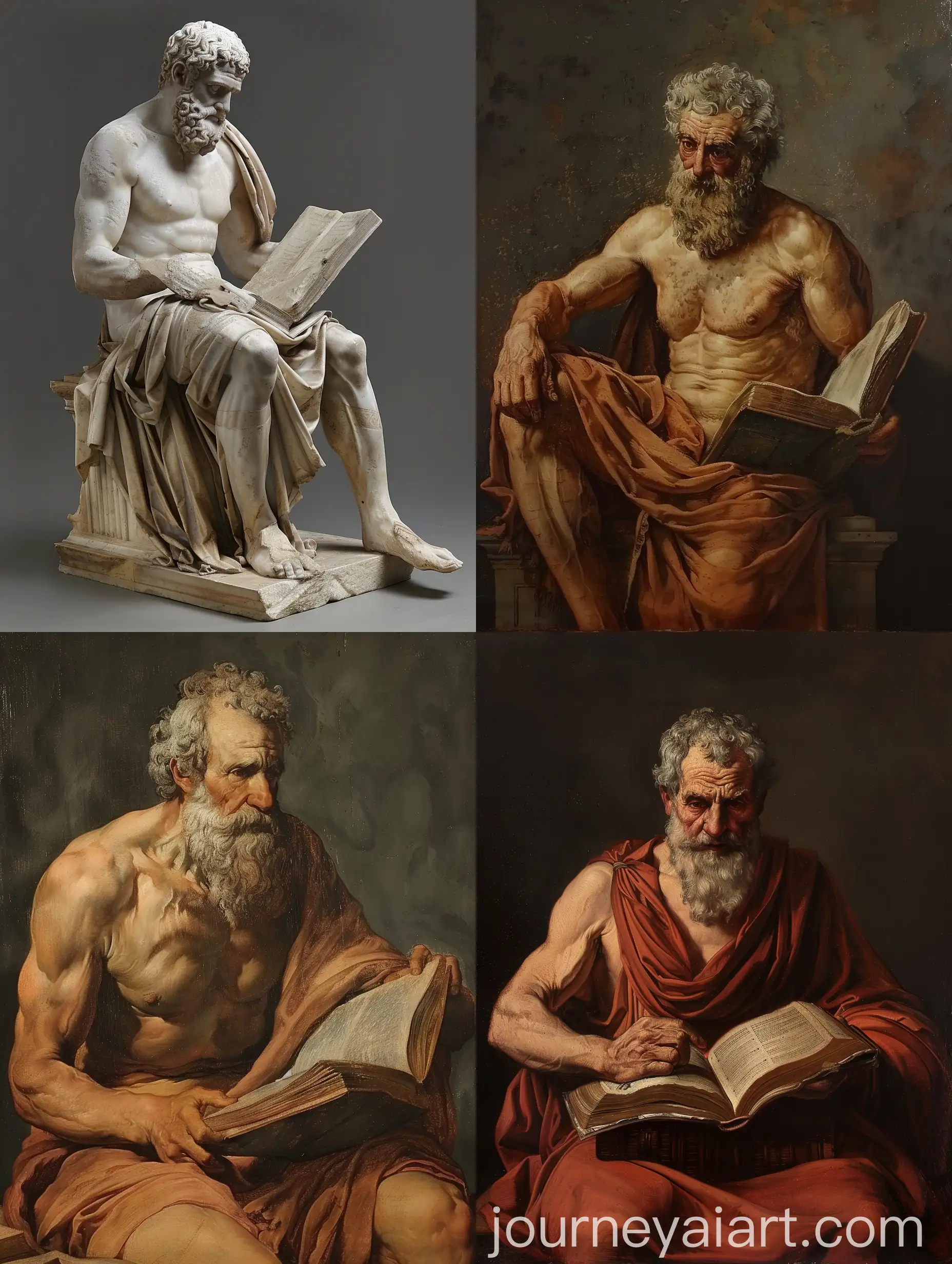 Ancient-Greek-Man-Reading-Book-Sculpture-in-Classical-Style