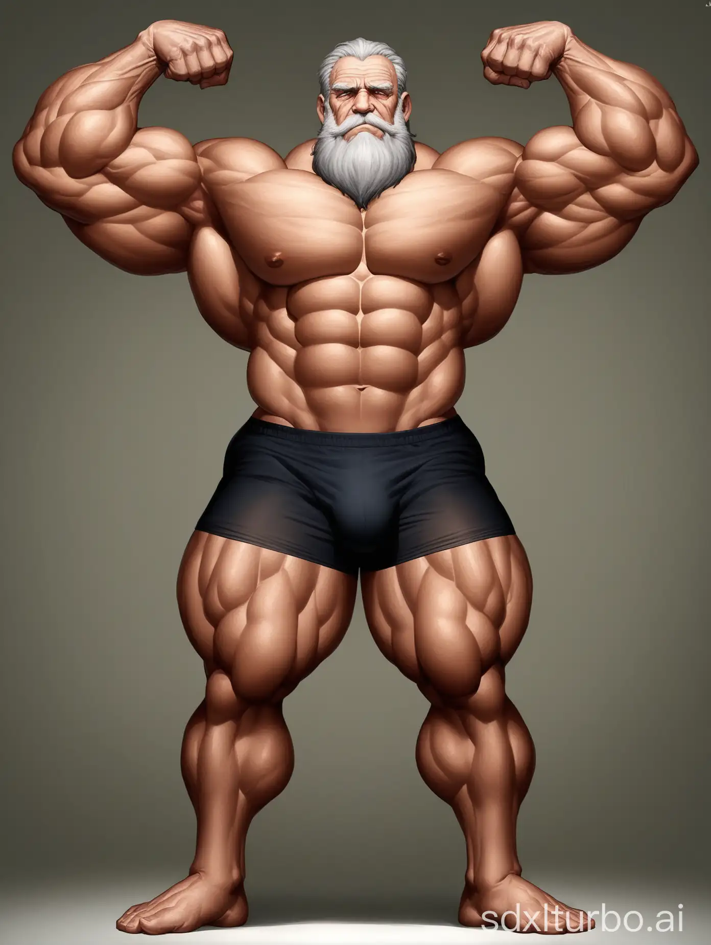 Muscular-Old-Man-Showing-Giant-Biceps-in-Underwear