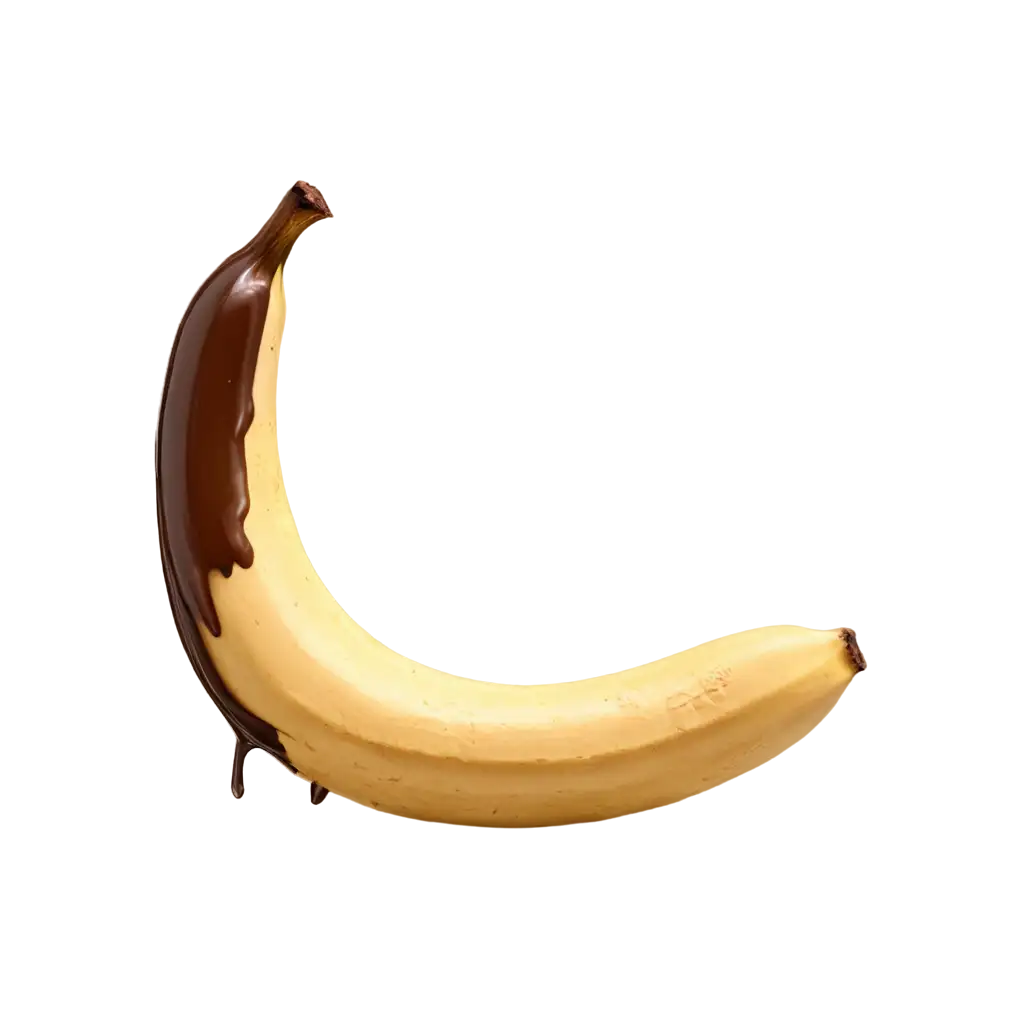 Banana-with-Melting-Chocolate-PNG-Image-HighQuality-Transparent-Design-for-Creative-Use