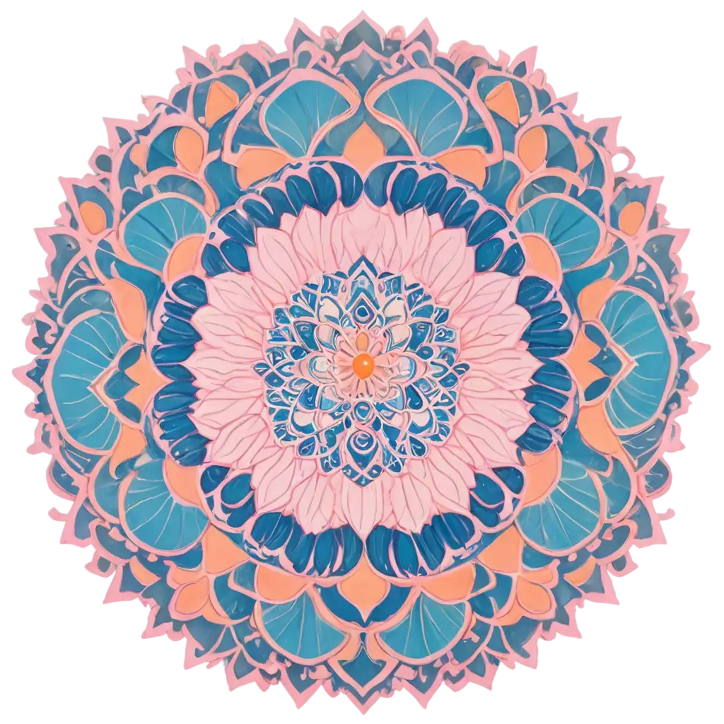 PNG-Mandala-Art-in-Pink-Peach-and-Pale-Blue-Enhance-Your-Space-with-Serenity-and-Harmony