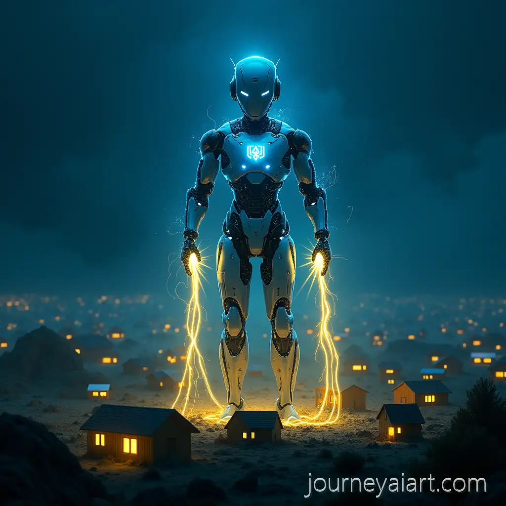 Futuristic-AI-robot-UkraineFuturistic-CARV-AI-Robot-Energizing-Ukraine-with-Glowing-Ukrainian-Embroidery